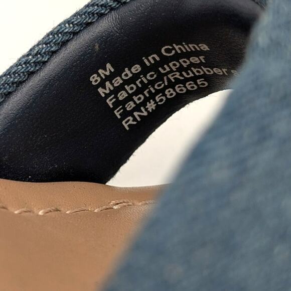 Abound Sukie Espadrille Wedge Sandals Women's Blue Denim Size US8M - Picture 8 of 9